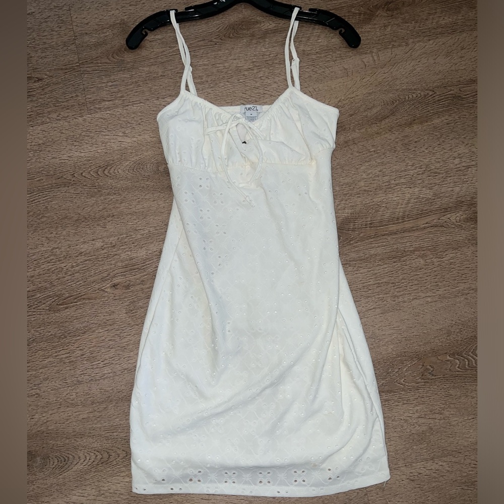 Brand New Rue21 White Spaghetti Strap Minidress